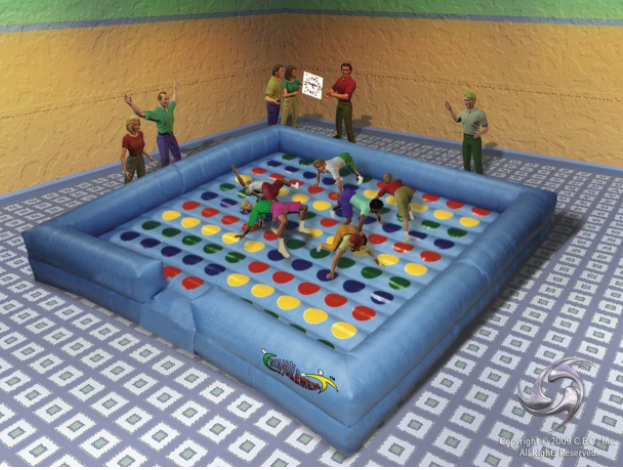 Inflatable twister game rental