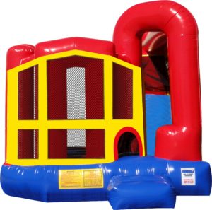 Inflatable combo bounce house